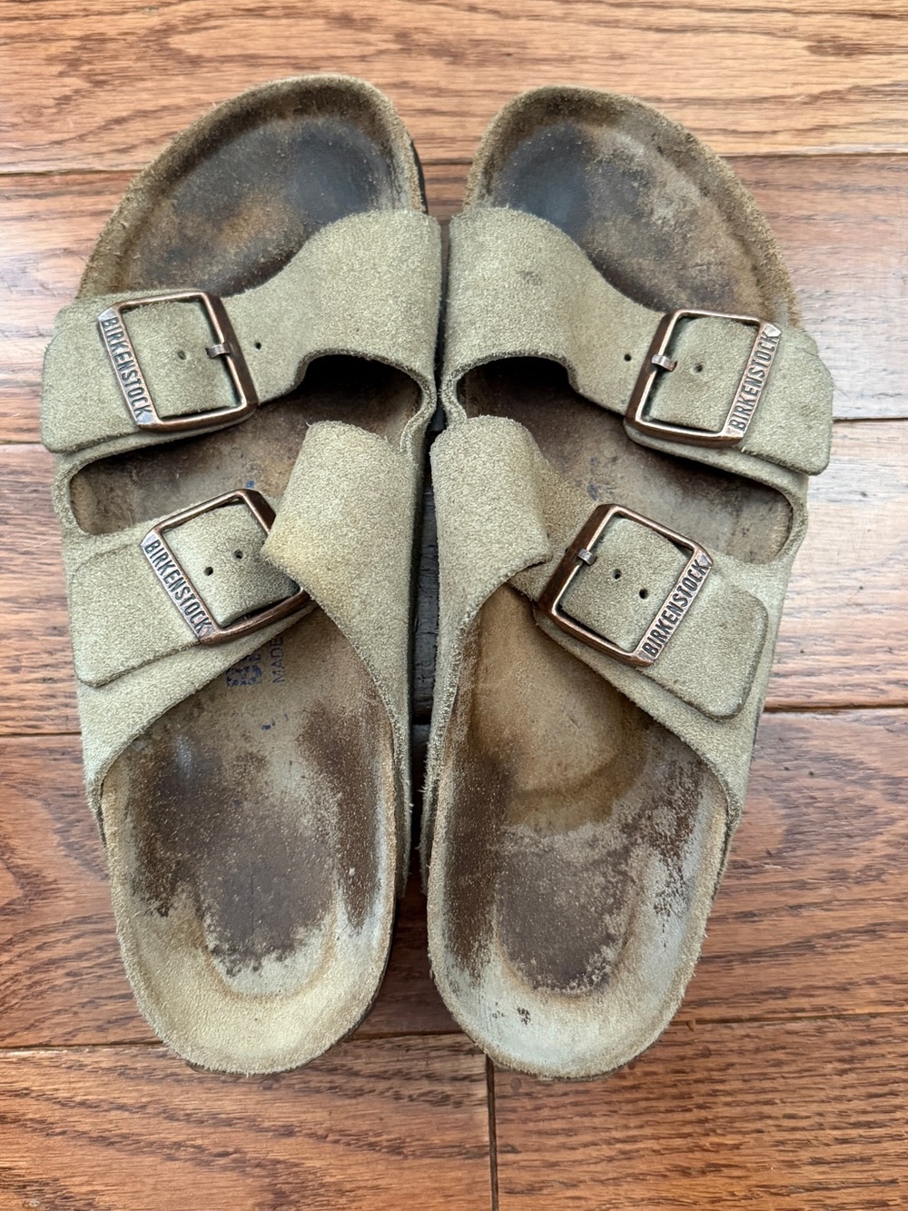 Birkenstock Arizona Suede Double Strap Sandals Sz 7